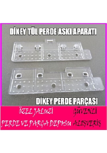 Dikey Tül Perde Askı Aparatı-Dikey Tül Perde Aksesuarları Ve Plas