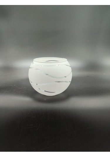 Küçük Avize Camı.suyolu,beyaz Çap:10.00cm-duy Yuvası:3.00cm E.14 Süt Beyaz