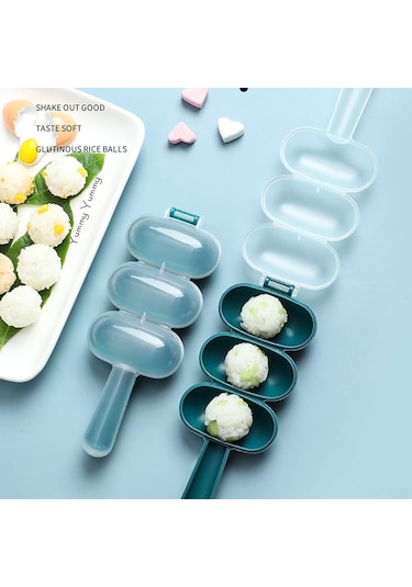 Skycity Evde Yemek Yapımı İçin Mavi 2'li Set: Pilav Topu Oluşturucu, Yemek Kalıbı Ve Mutfak Aracı Mavi