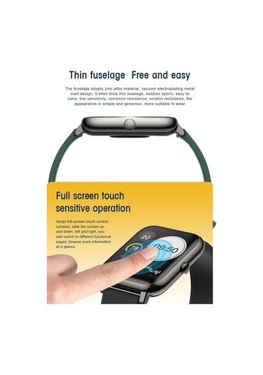 Maiyame 1.4" Ips Renkli Ekranlı Ip67 Su Geçirmez Akıllı Saat Siyah