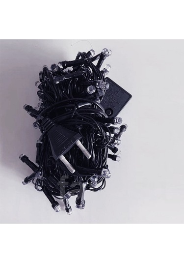 5 Metre 120 Ledli 8 Modlu Fişli Peri Led Işıklandırma - Gün Işığı Sarı Dekoratif Şerit Led Gün Işığı