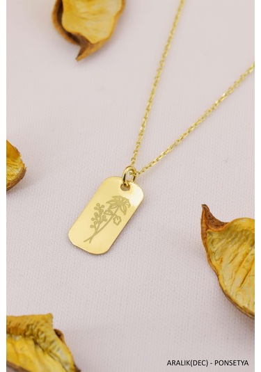 Doğum Çiçeği Kolye Doğum Ayı Çiçek Kolye Modeli 12 Ay Burç Kolye Turkuaz