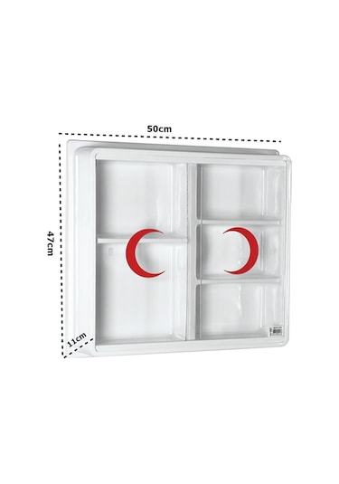 Büyük Plastik Ecza Dolabı 50 x 47 x 11 CM 157