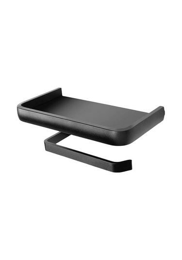 Duvara Monte Tuvalet Kağıdı Rulo Tutucu Tepsi Uzay Ile Alüminyum Tek Rulo Doku Tutucu Mutfak Banyo Aksesuarları Kağıt Tutucular 16.5 x 12.2 x 11.2 CM