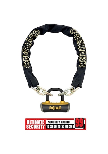 Onguard Mastiff Zincir Ve 16,8mm Boxxer Kilit 8016 Lx 180cmx14mm