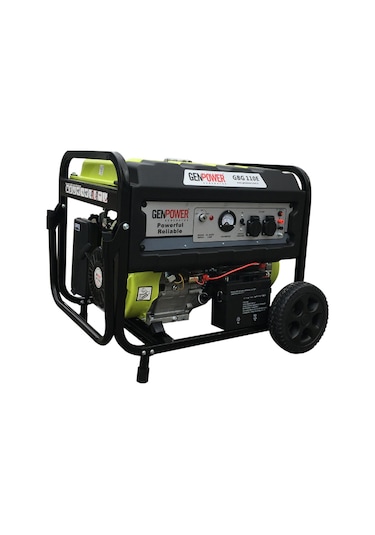 Genpower GBG 110 E 10.5 KVA Benzinli İpli/Marşlı Monofaze Portatif Jeneratör