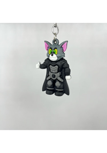 Kedi Tom Silikon Bileklikli Anahtarlık/çanta Süsü