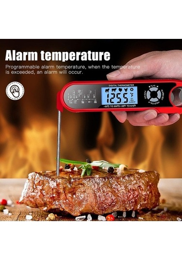 Dancemonkey Store Dijital Termometresi - Kırmızı