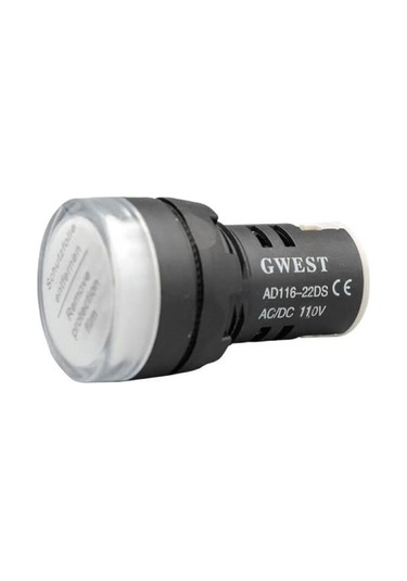 Gwest - 22mm Beyaz 110v. Sinyal Lambası - 10adet