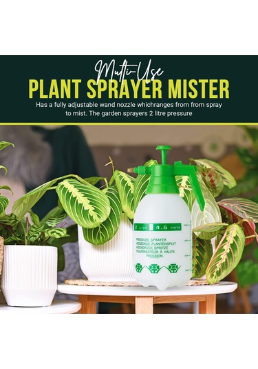 Teltree Bahçe Püskürtme Şişesi - 2 Litre, Ayarlanabilir Nozul Ve Omuz Askılı, Bitki Spreyleme İçin Pratik
