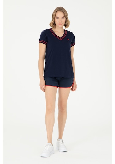 U.s. Polo Assn. Kadın Lacivert Şort Örme 50285890-vr033 Lacivert