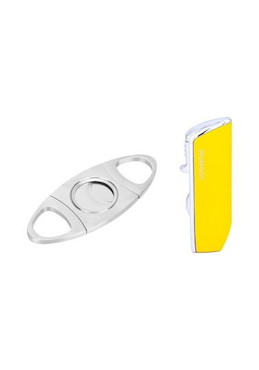 Parmida Sarı Üç Torch Pürmüz Çakmak Ve Metal Kesici Set