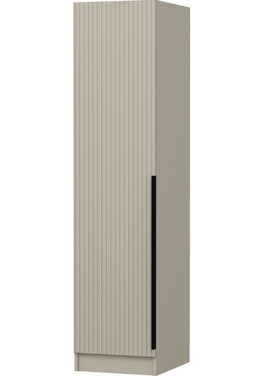 Minar Kale 1 Kapaklı Dolap Çizgili Mebran 210cm - Kumtaşı/kumtaşı - Askılıklı Kumtaşı