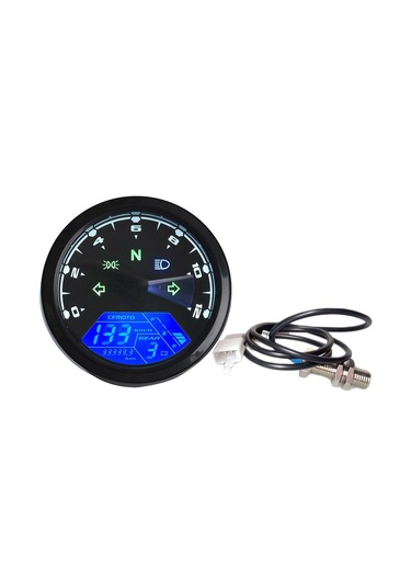 12000rpm 6 Dişli Evrensel Motosiklet Lcd Dijital 199 K16270