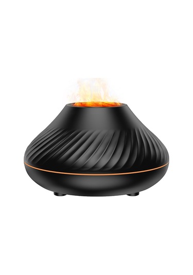 Aubyhe Ev İçin Simülasyon Alevli 7 Renkli Işıklı Aromaterapi Nemlendirici, Otomatik Kapanma Özelliğiyle Yenileyen Hava Ve Parfüm Dağıtıcı