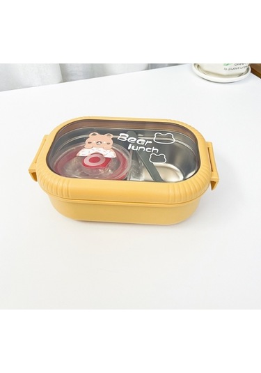 Lichen Paslanmaz Çelik Bento Öğle Yemeği Kutusu, Sızdırmaz,