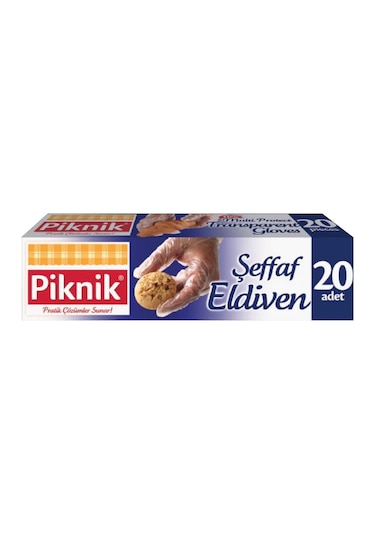 Piknik Şeffaf Eldiven 20'li