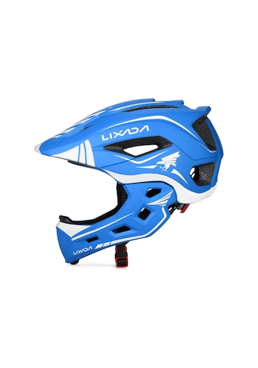 Lixada-Çocuklar Ayrılabilir Tam Yüz Kask Çocuk Sporları Yb18542Bl Mavi