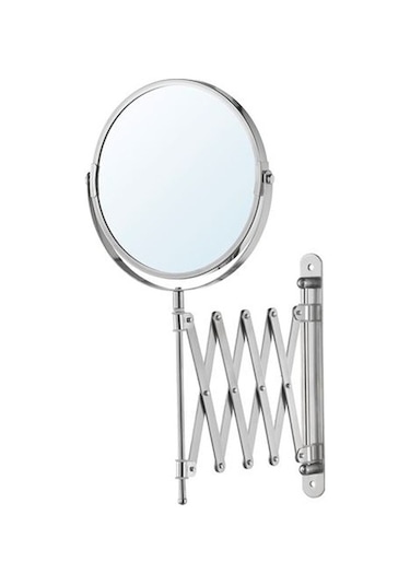 Akordiyon Büyüteçli Banyo Makyaj Tıraş Aynası