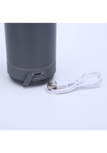Bluetooth Hoparlörlü Paslanmaz Çelik Termos 600 Ml-çift Katmanlı Gri