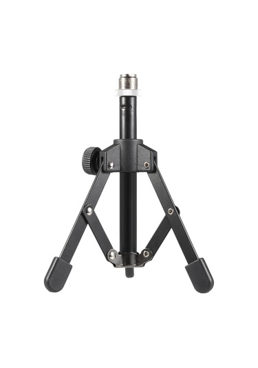 Yaleker Mikrofon İçin Çok Amaçlı Katlanabilir Mini Tripod Stant + Sabitleyici Klip - Toplantılar, Konferanslar Ve Konuşmalar İçin