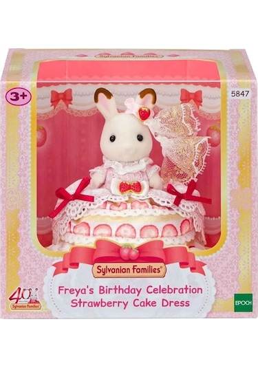 Sylvanian Families Freya Nın Doğum Günü Çilekli Pasta Elbisesi 5847