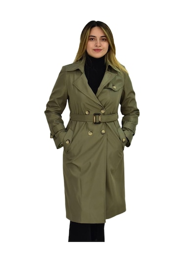 Kadın Kemerli Trençkot K3064 Bgl-st03286 001