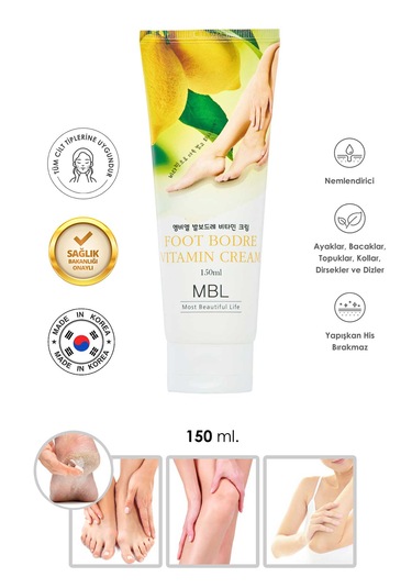 Kuru Ve Çatlamış Ayaklar Için Vitamin Özlü Besleyici Ayak Bakım Kremi 150ml