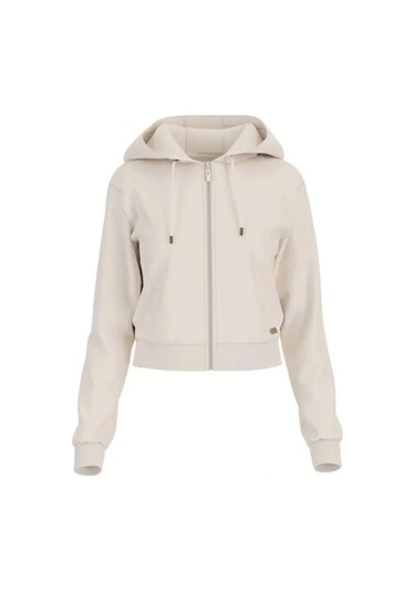 Guess Peony Kadın Beyaz Aktif Sweatshirt V5yq06kbsl2-f0ep Beyaz