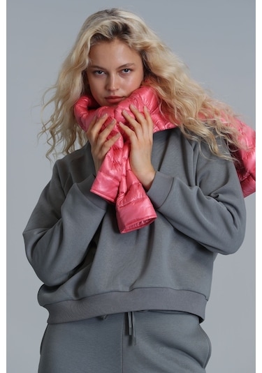 Lufian Uwen Örme Kadın Sweatshirt - Nefti Yeşil 122030001100640