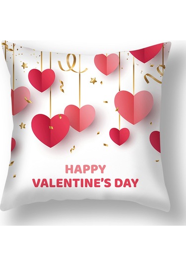 Yeni Sade Tarzda Baskılı Yastık Kılıfı No.31 Ekru