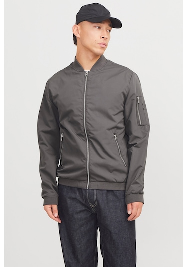 Jack & Jones Erkek Kolej Yaka Mont 63412165203 Füme Füme