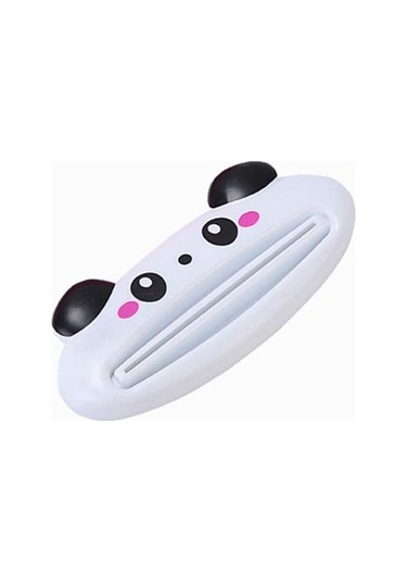 Beyaz Banyo Ev Tüp Sıkacağı Kolay Karikatür Diş Macunu Dispenseri Haddeleme Tutucu 1 Adet