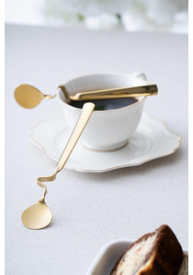 Karat Moon 2 Adet Kavisli Çelik Kaşık - 16 Cm