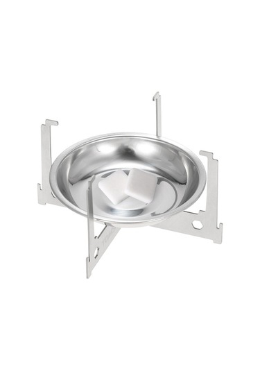 Pazly Tomshoo Mini Alkollü Ocak Spirit Brülör Taşınabilir Hafif Kamp Ocak Açık Alev Gümüş