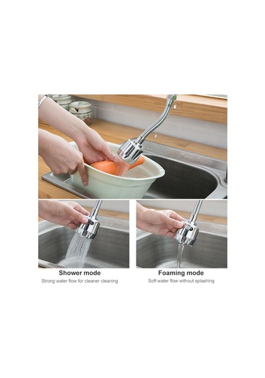 Cbtx Mutfak Musluk Anti-sıçrama Başlığı Basınçlı Duş Başlığı Evrensel Döner Havalandırıcı Uzun Stil