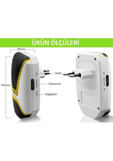 Dualpest AN-A533 Ultrasonik Fare Haşere Sinek Böcek  Kovucu