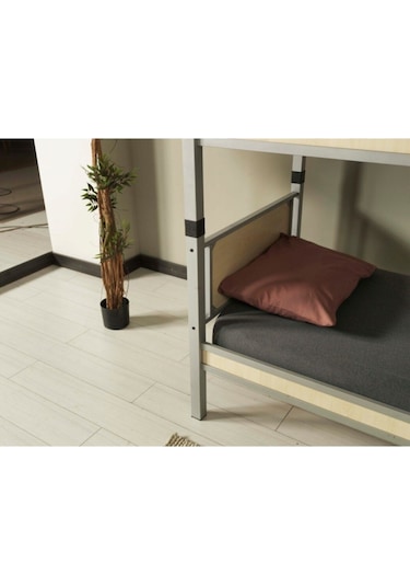 Teknor Genç Çocuk Odası Ahşap Başlıklı 90x200 Metal Ranza