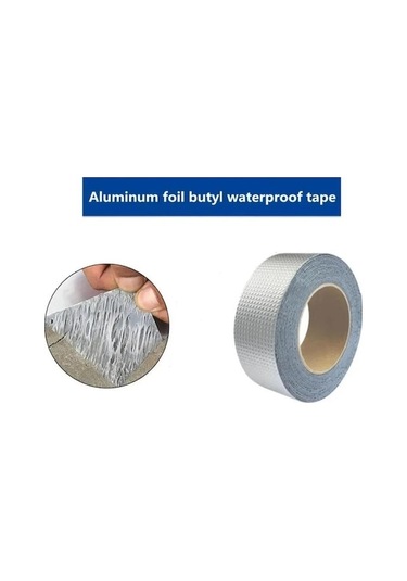 Novahub Süper Güçlü Su Geçirmez Bant Alüminyum Folyo Butil Kauçuk Sızıntıları Durdurma Bandı Kendinden Yapışkanlı Alüminyum Bant 56799553