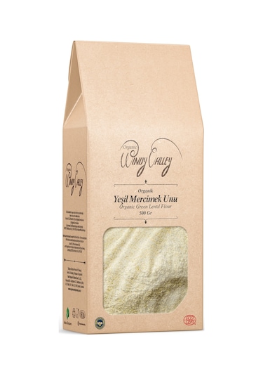 Windy Valley Organik Glutensiz Yeşil Mercimek Unu 500 G