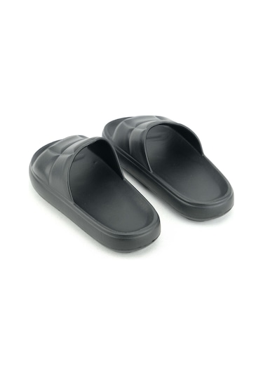 Gezer Kadın Yazlık Banyo Bahçe Havuz Terlik Siyah