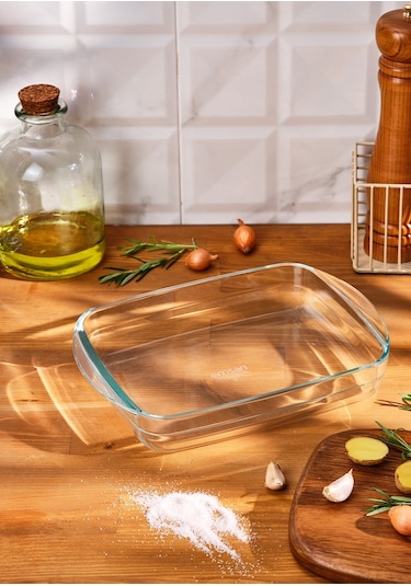 Emsan Classic Borosilikat Fırın Kabı 2.6 L Şeffaf