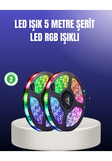 Tasarruflu Rgb Şerit Led 5 Metre
