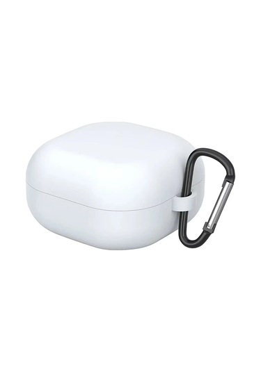 Forzacase Samsung Galaxy Buds 2 Pro İle Uyumlu Anahtar Askılıklı Bluetooth Kulaklık Kılıfı - Fc1107 Beyaz