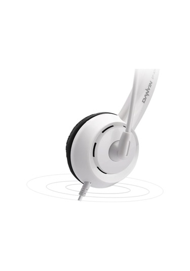 Djustable Oyun Kulaklıkları Masaüstü Dizüstü Bilgisayar Çok Yönlü Ses İçin Mikrofon Beyaz Kulaklık Gürültü Koşu Kulaklıkları