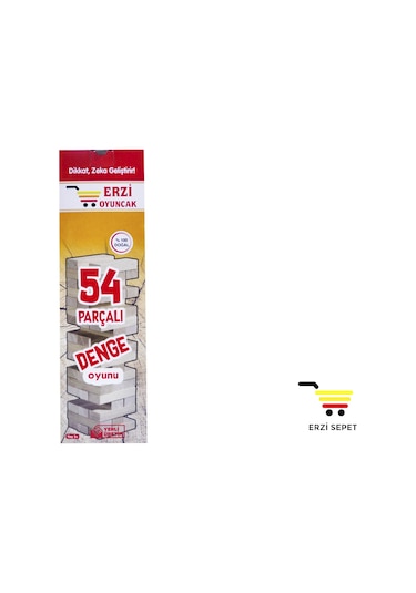 Jenga Denge Oyunu 54 Parça Ahşap Büyük Boy
