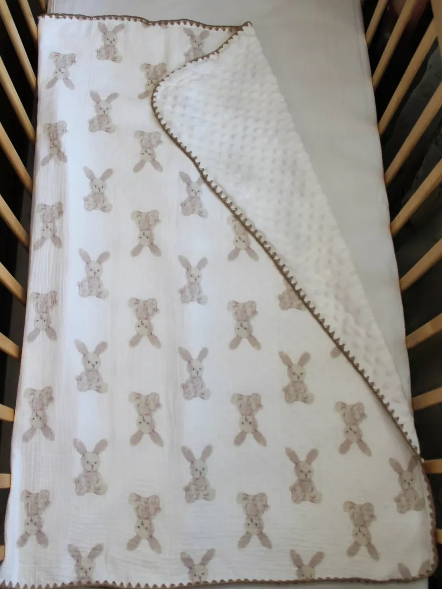 Hannydi Yenidoğanlar İçin Muslin Battaniye, Doğum Yaşı Küçük Bebek Arabası İçin Taburcu Götürücü 249418246 Beyaz