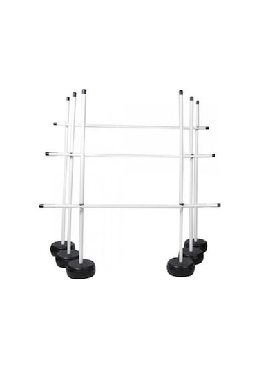 Leyaton Slalom Takımı Boş Futbol Antrenman Slalom Takımı 12' li Beyaz - Siyah