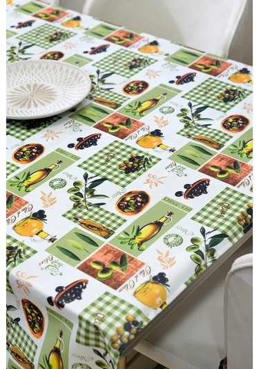 Sufre Sıvı Geçirmez Masa Örtüsü Sofra Bezi Sofra Örtüsü Piknik Örtüsü Zeytin