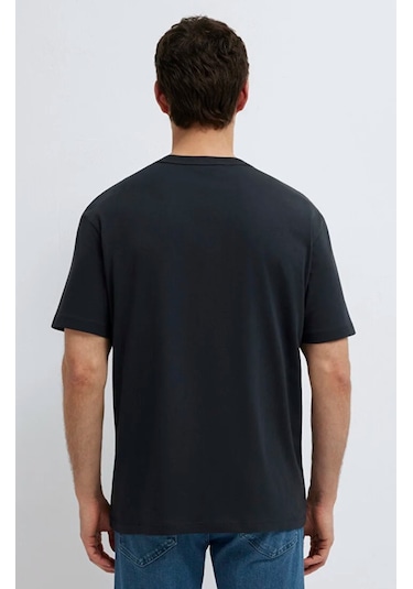 Mavi M0613589-71379 Mavi Black Logo Baskılı Tişört Erkek T-shirt Siyah